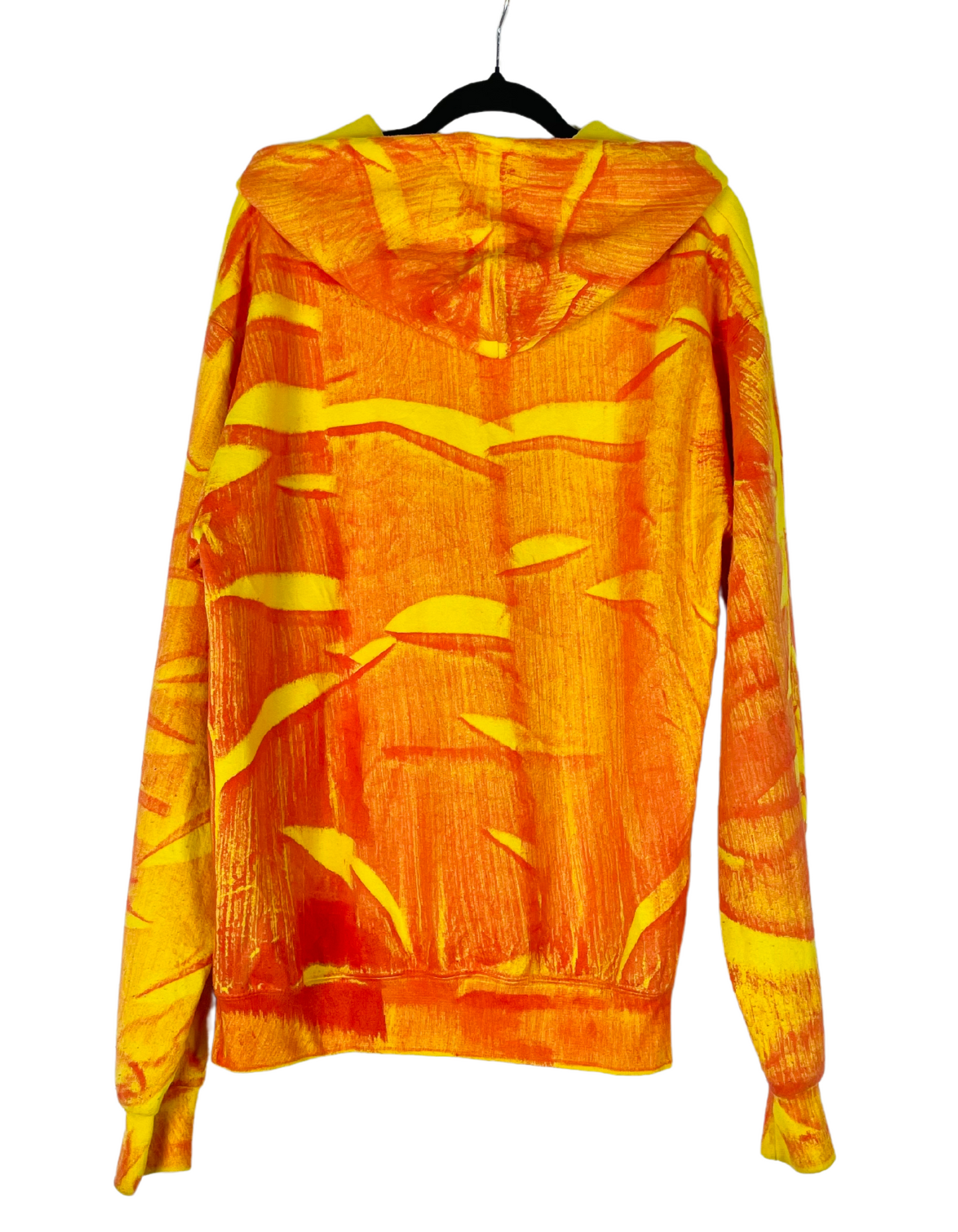 TIE DYE CHAMPION COLLEGE HOODIE MEDIUM