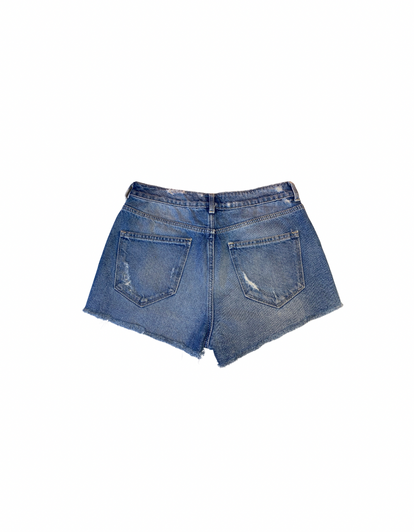 BLUE H&M COACHELLA DENIM SHORTS