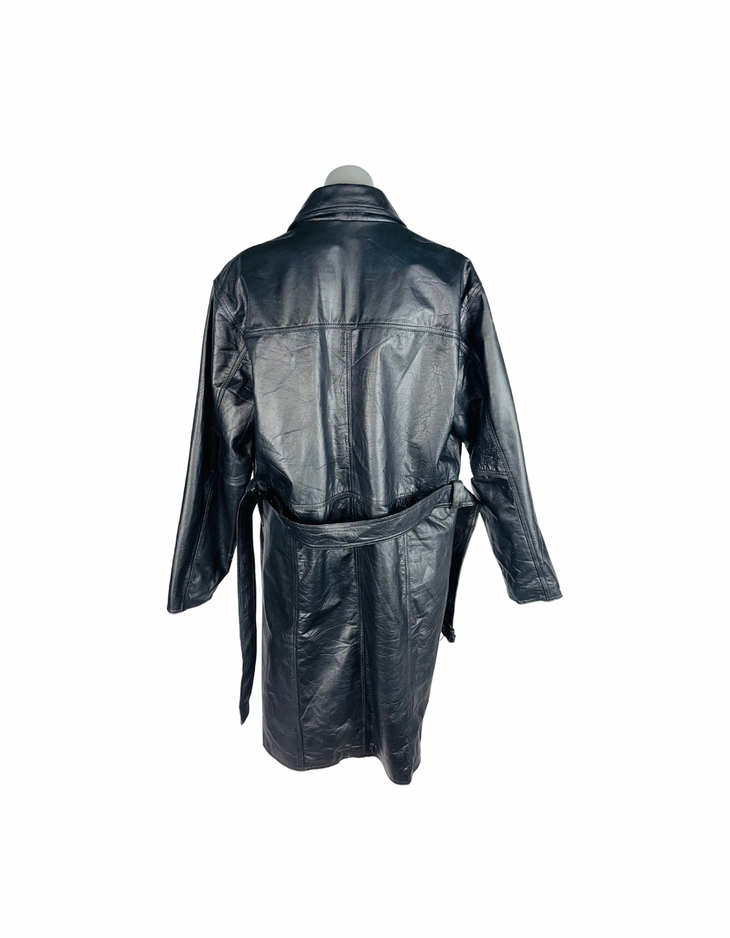 GENUINE LEATHER JACKET BLACK XL