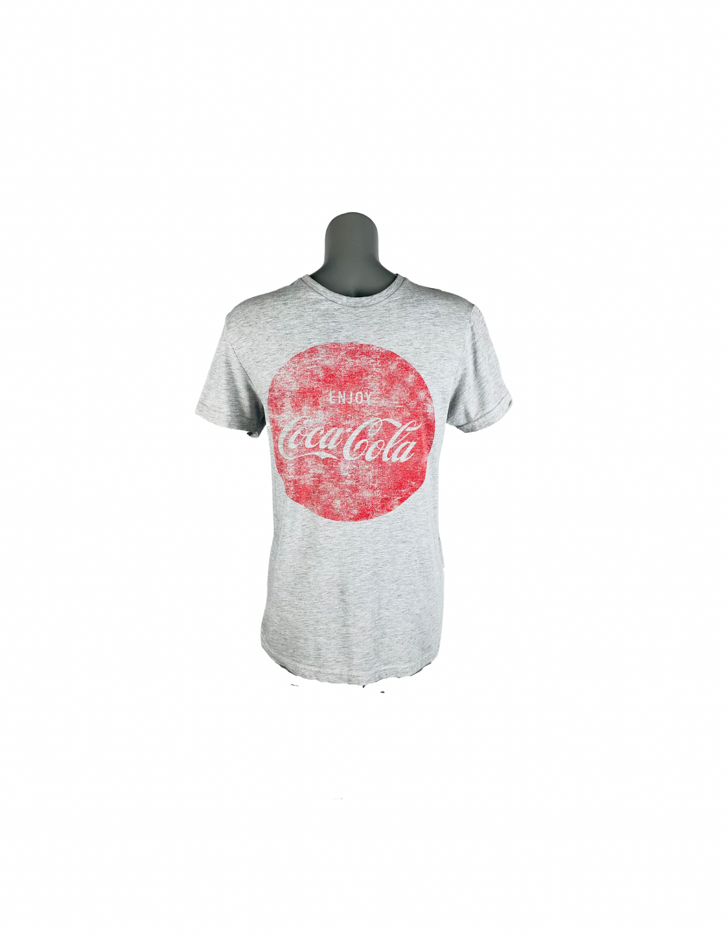 GREY AND RED COCA COLA T-SHIRT SMALL