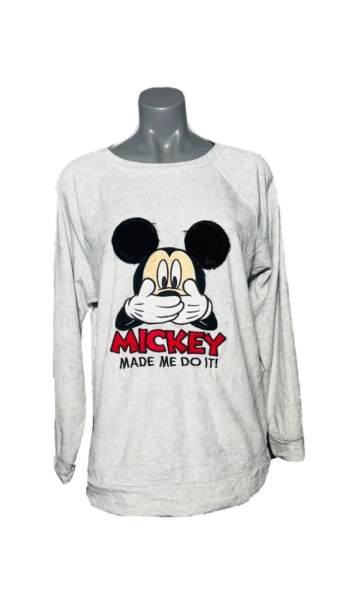 DISNEY GREY SOFT MICKEY JUMPER SIZE L