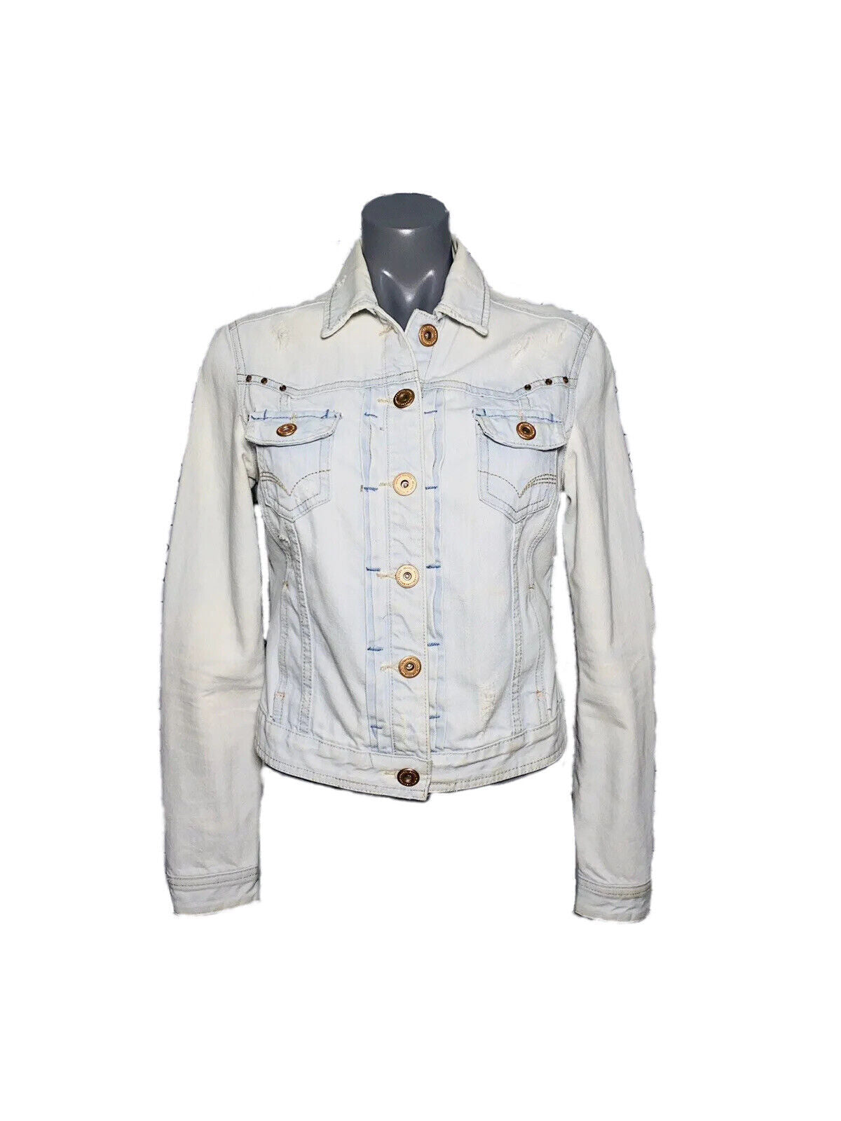 Y2K LIGHT DENIM YES YES UK SIZE 10 JACKET