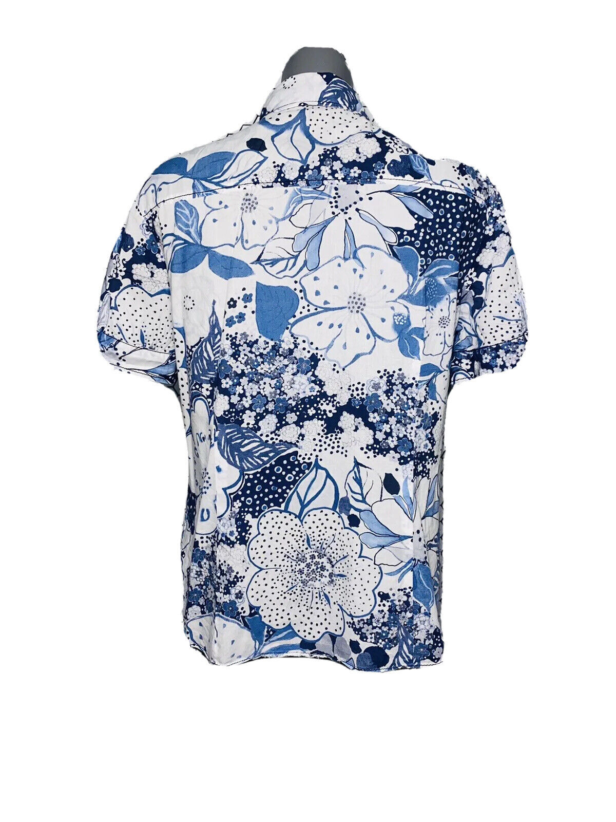 LIGHT BLUE FLORAL GERRY WEBER EDITION UK16 SHIRT