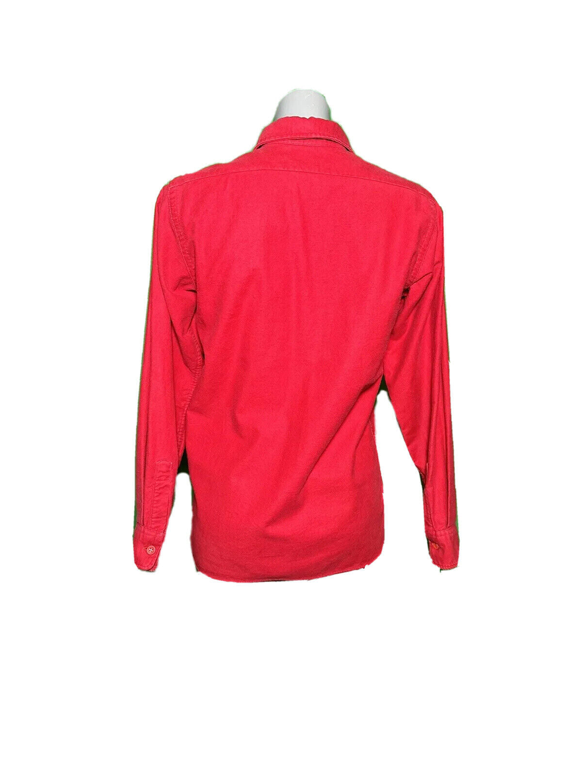 L L BEAN MENS LONG SLEEVE FLANNEL SHIRT RED SIZE UK S