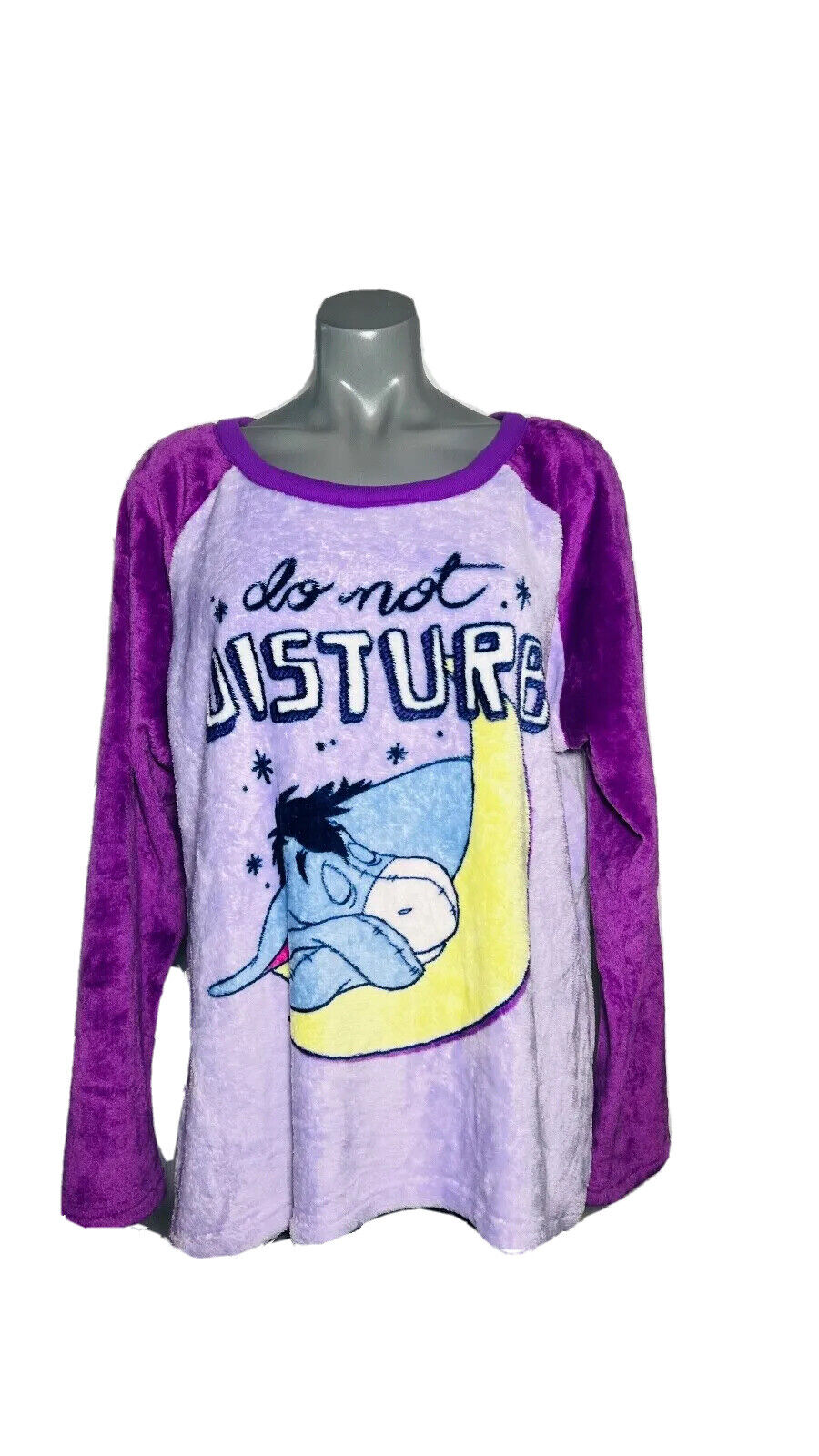 DISNEY PURPLE DND FLUFFY JUMPER SIZE XXL