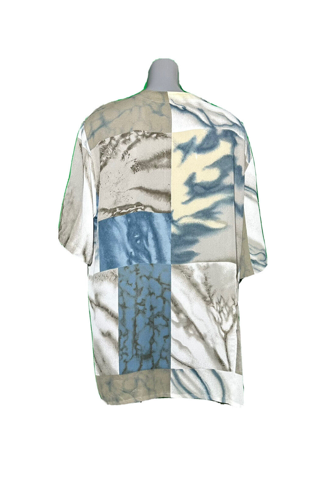 VERSE MODERN STYLE PRINT GREY VINTAGE BLOUSE SHIRT SIZE 20