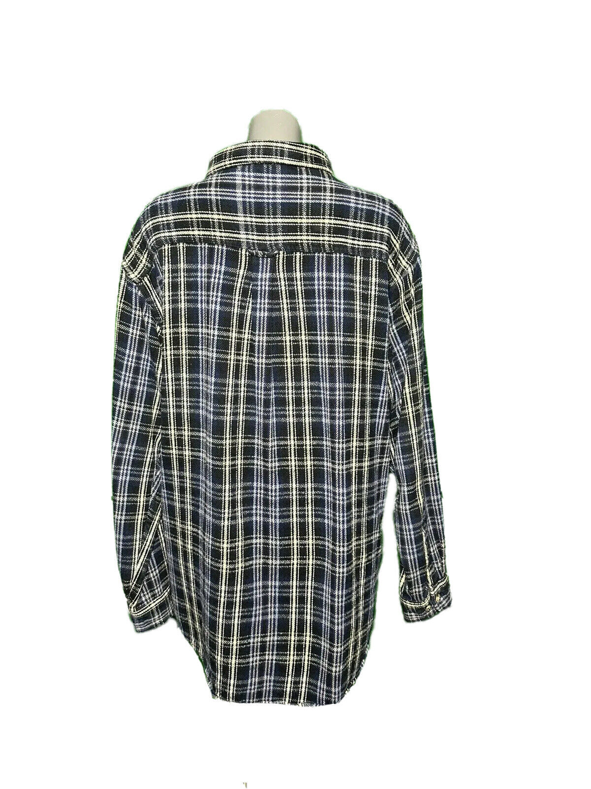 FIELD & STREAM MENS LONG SLEEVE CHECK FLANNEL SHIRT BLUE SIZE UK XL