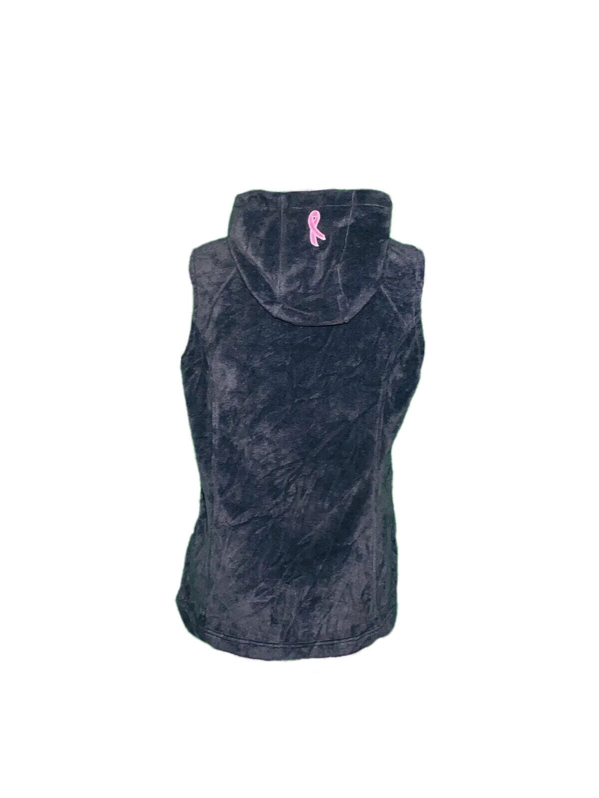 BLACK COLUMBIA GILET CUSTOM FLEECE WITH HOOD SIZE L
