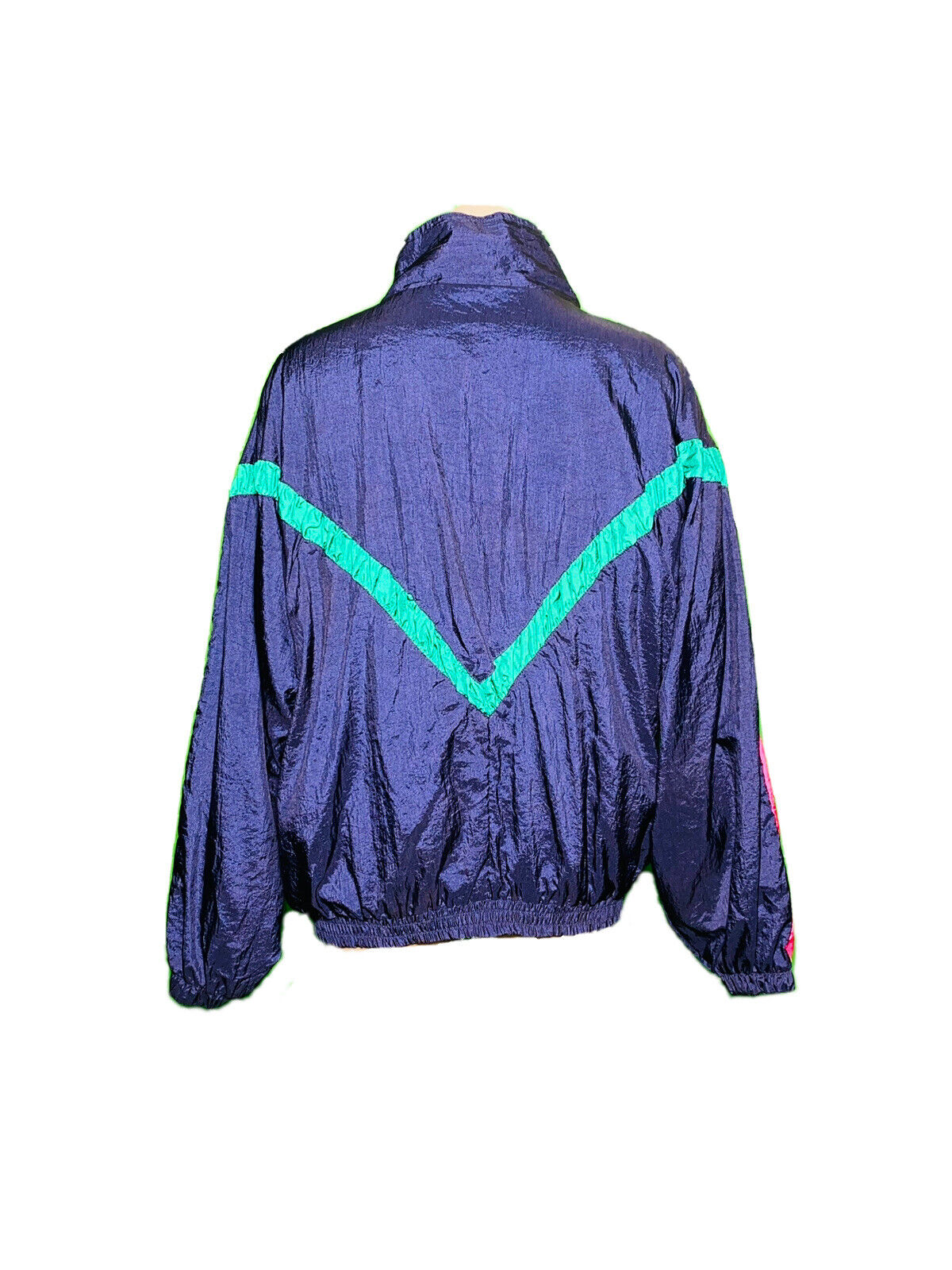 HIGHER STATE FESTIVAL FIT MULTICOLOURED VINTAGE SHELL JACKET SIZE L