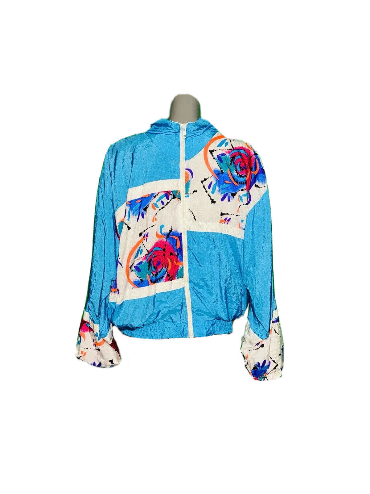 KUMA SPORT FUNKY PRINT 90’s FESTIVAL SHELL JACKET SIZE M