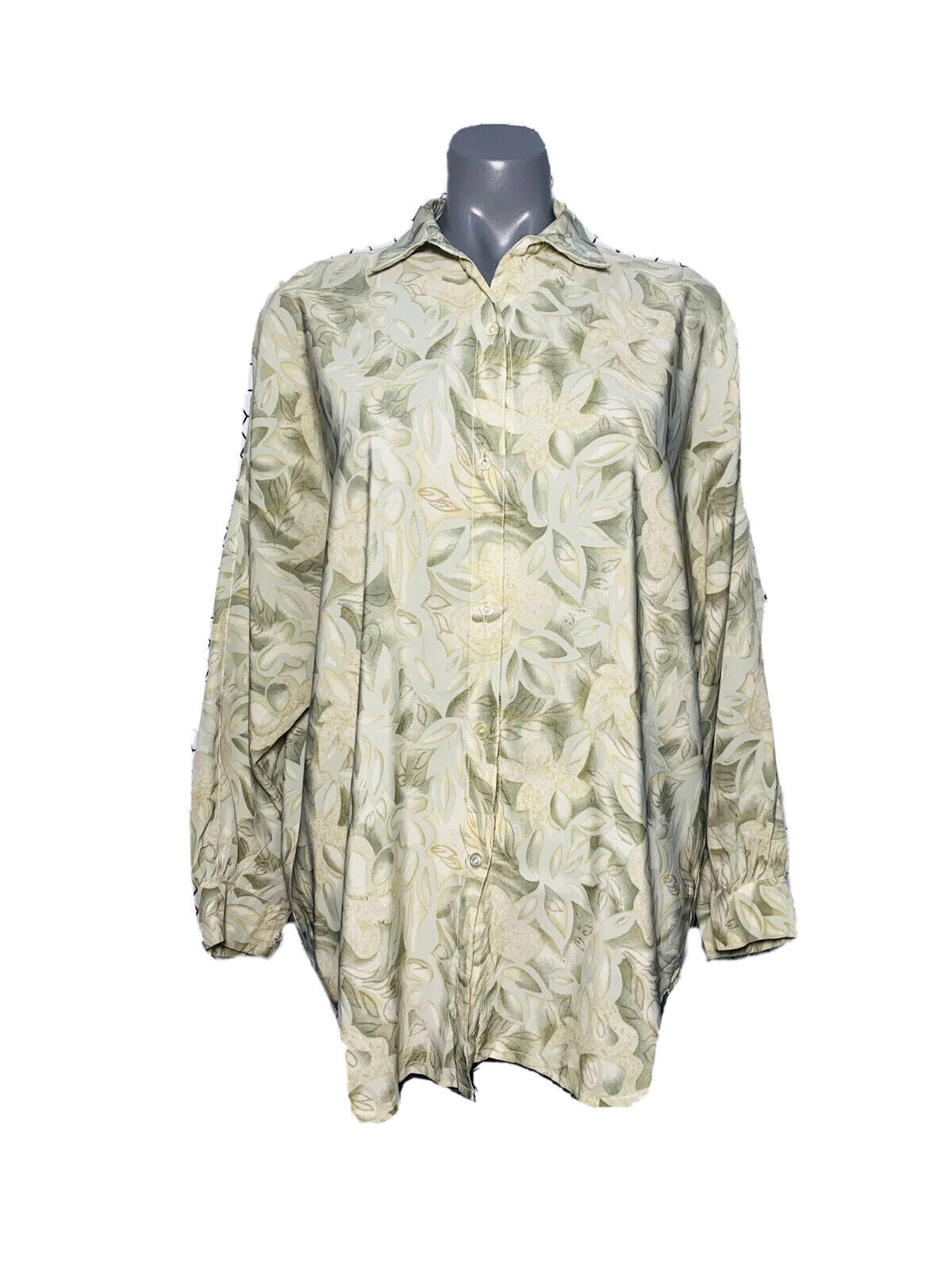 BEAUTIFUL FLORAL PRINT MIDOPA BLOUSE SHIRT SIZE XL
