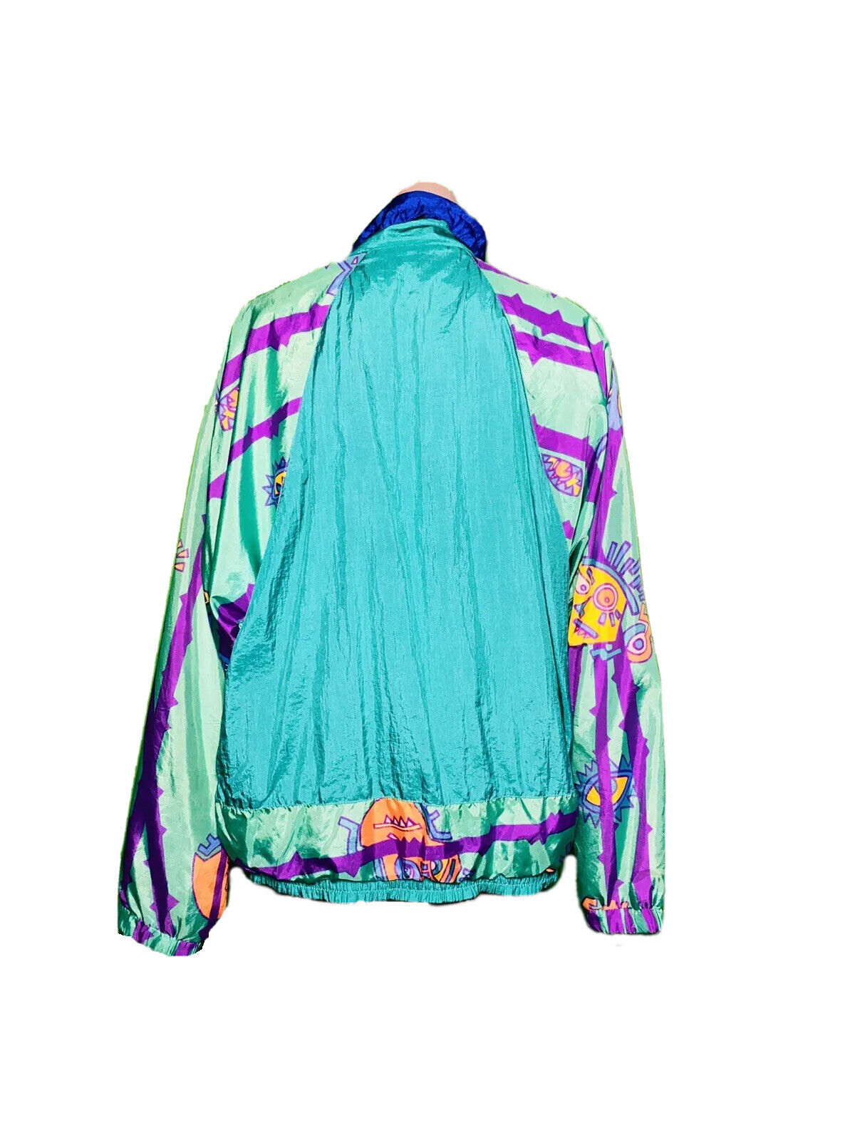 FUNKY 90’s BRIGHT FESTIVAL NYLON SHELL JACKET SIZE L