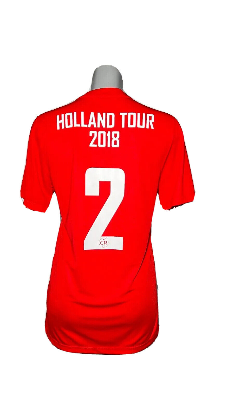 NIKE DRI-FIT RED CLAPHAM RANGERS FC 2018 HOLLAND TOUR N2 SIZE S