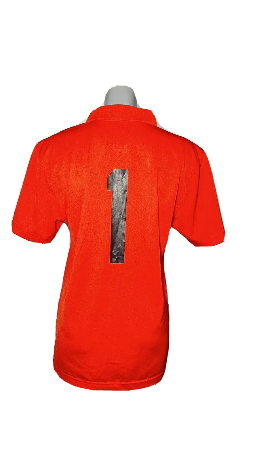 DUNLOP RED REBELS COLLARED BUTTON UP BASEBALL JERSEY SIZE S