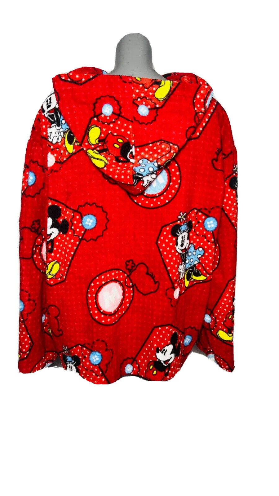 DISNEY MICKEY MOUSE RED ZIP UP HOODIE SIZE 3XL
