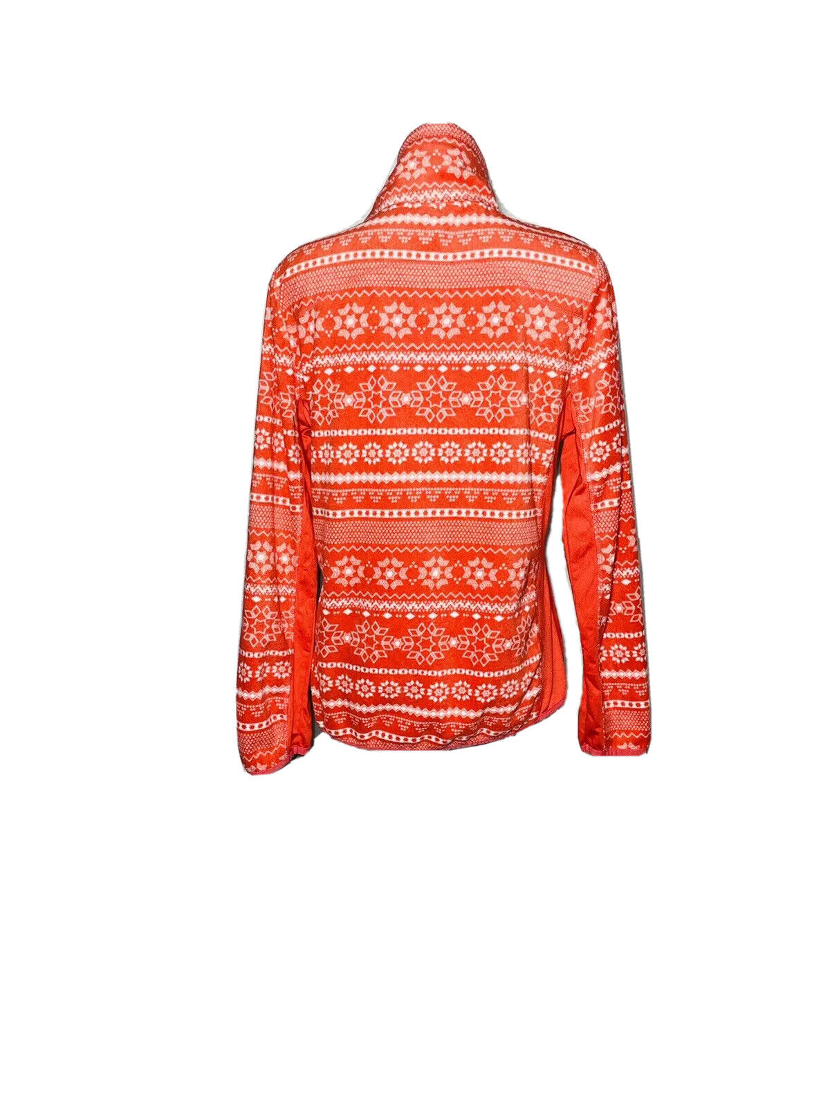 CRAZY FLEECE ACTIVE RED AND WHITE PATTERN SIZE LARGE