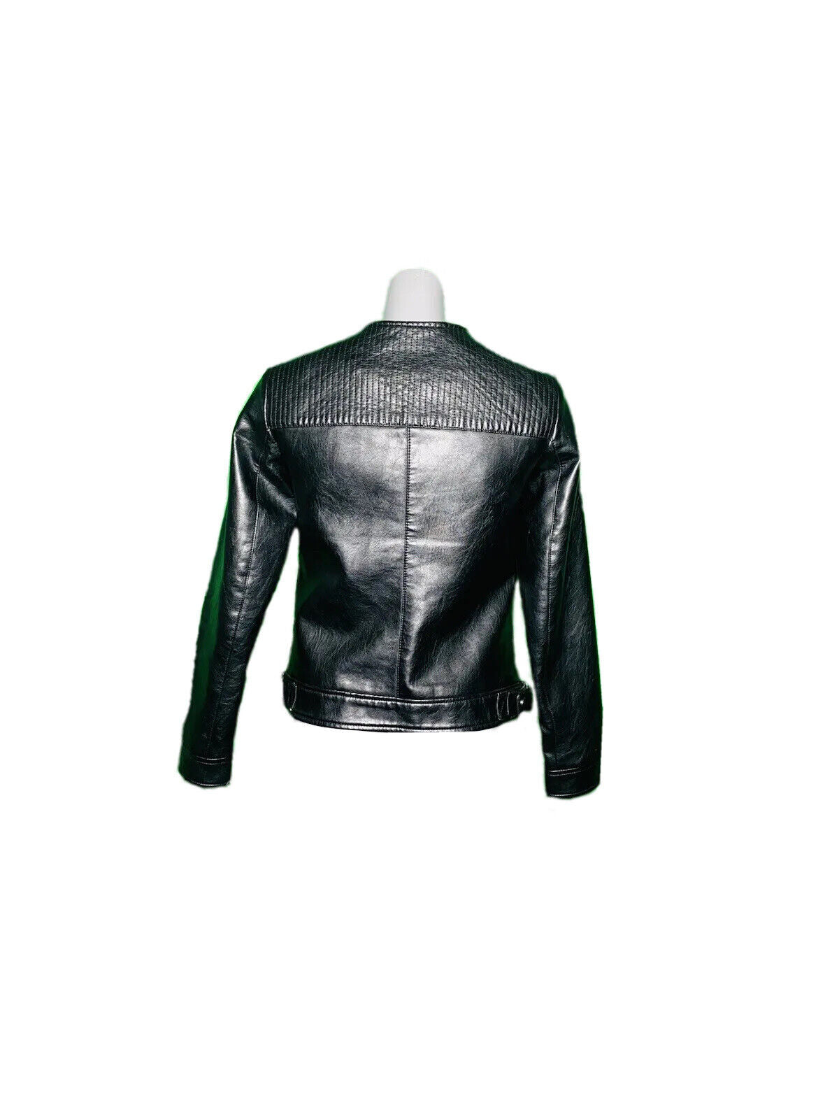 DOROTHY PERKINS BLACK LEATHER JACKET SIZE 8
