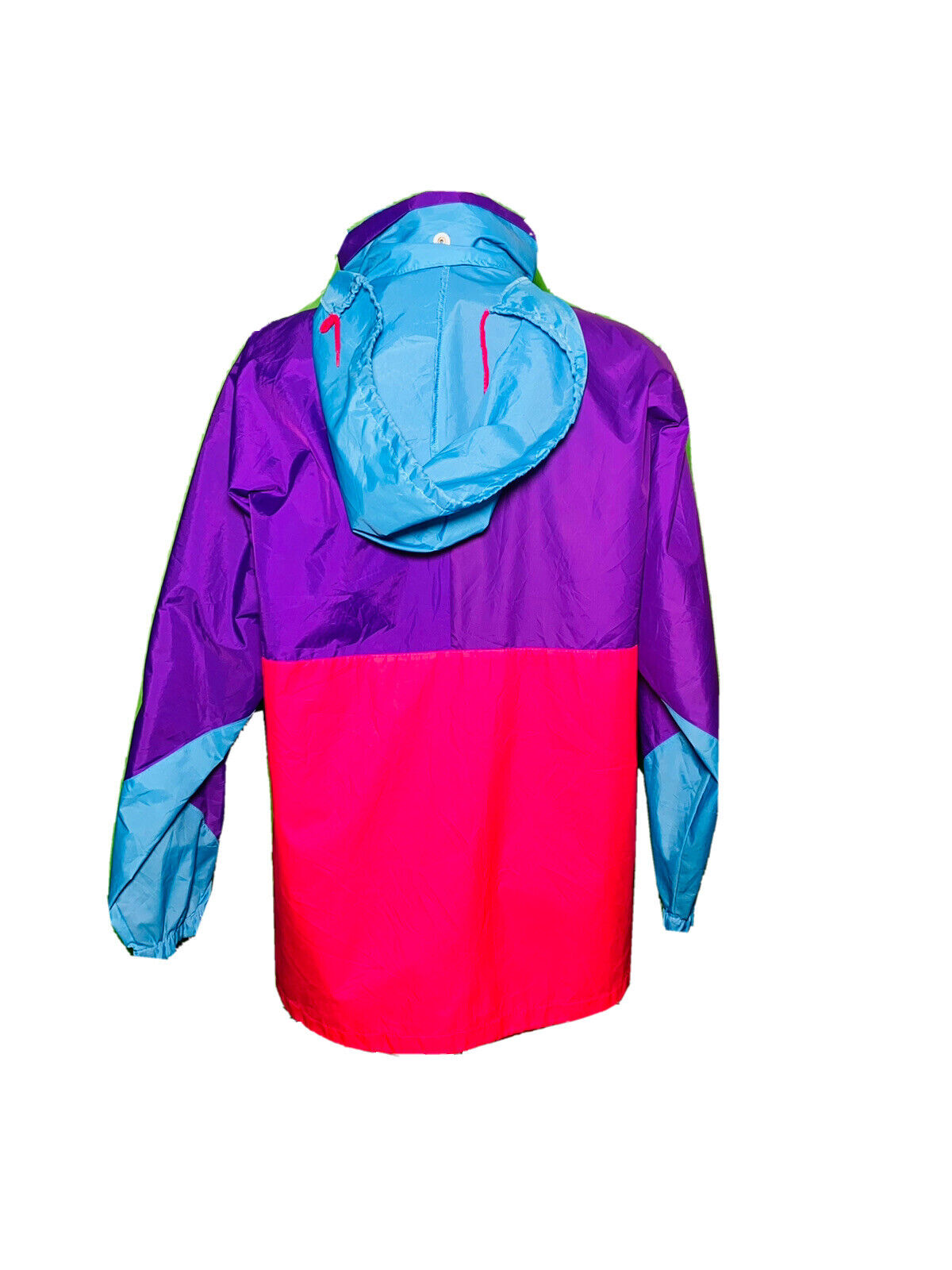 STRANDS FESTIVAL READY FIT 90’s MULTICOLOURED VINTAGE SHELL JACKET SIZE M