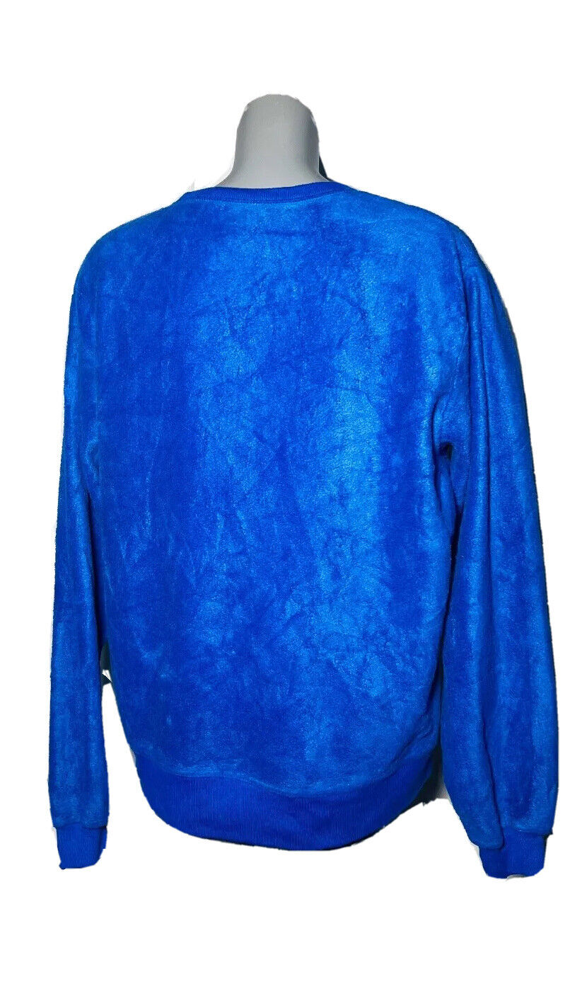 DISNEY BLUE MICKEY FLUFFY JUMPER SIZE M