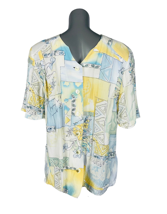 CANDA COLOURFUL BLOUSE XL
