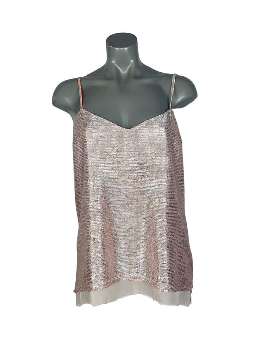 PINK OASIS VEST TOP MEDIUM