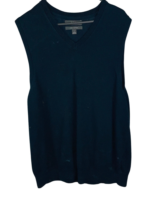 NAVY BLUE SWEATER VEST MEDIUM