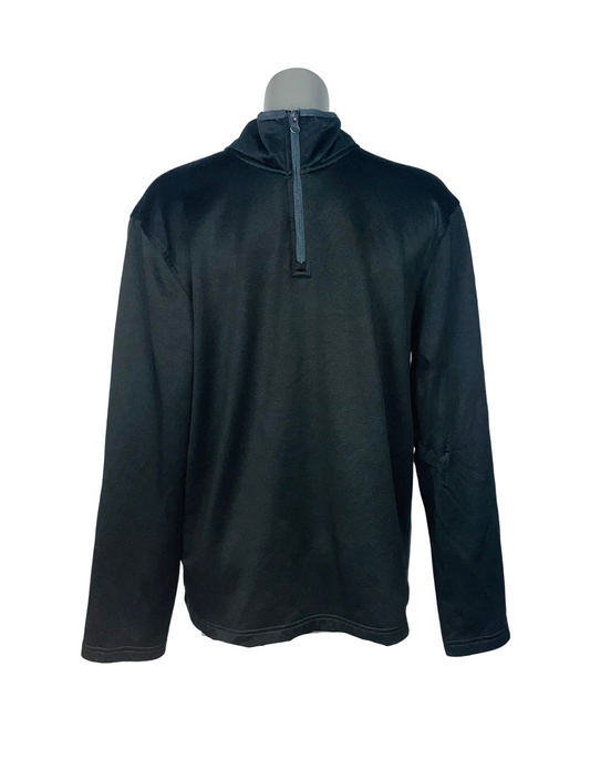 BLACK HALF ZIP SWEATSHIRT MEDIUM