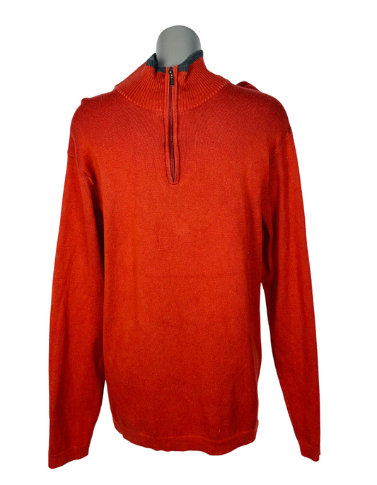 BURNT ORANGE RETREAT SWEATER LARGE