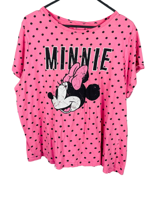 PINK MINNIE MOUSE T-SHIRT LARGE