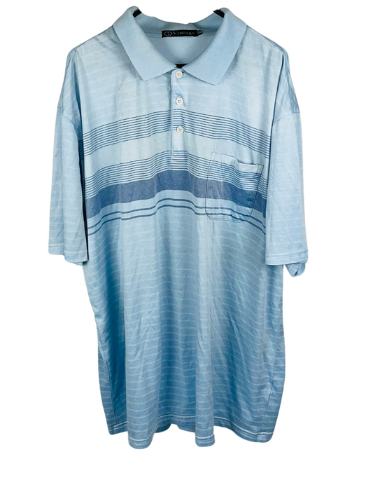 BLUE STRIPE VINTAGE T-SHIRT 2XL