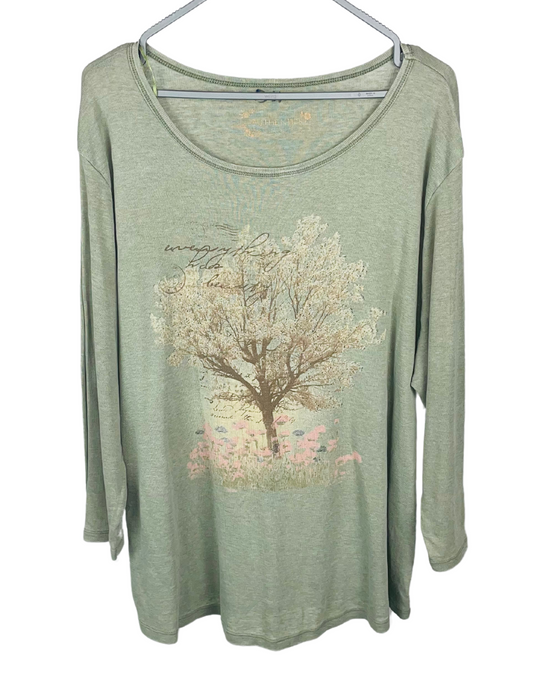 GREEN AUTHENTICS TOP SIZE 22