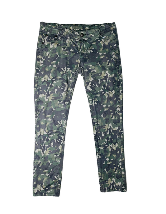 RE&X GREEN CAMO TROUSERS SIZE XL