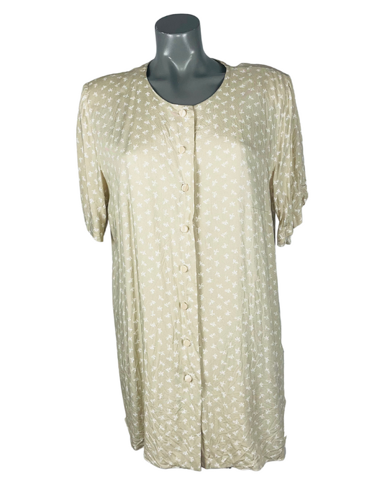 BEIGE BLOUSE DRESS MEDIUM