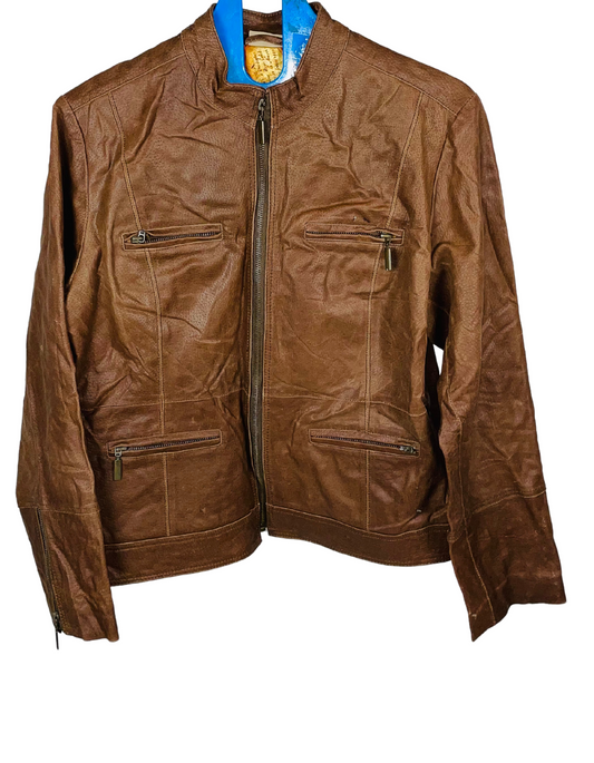 BROWN GENUINE LEATHER RUTT HEWN LARGE