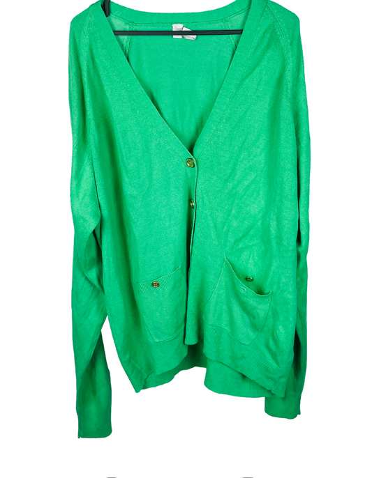 GREEN CARDIGAN SIZE 16/18