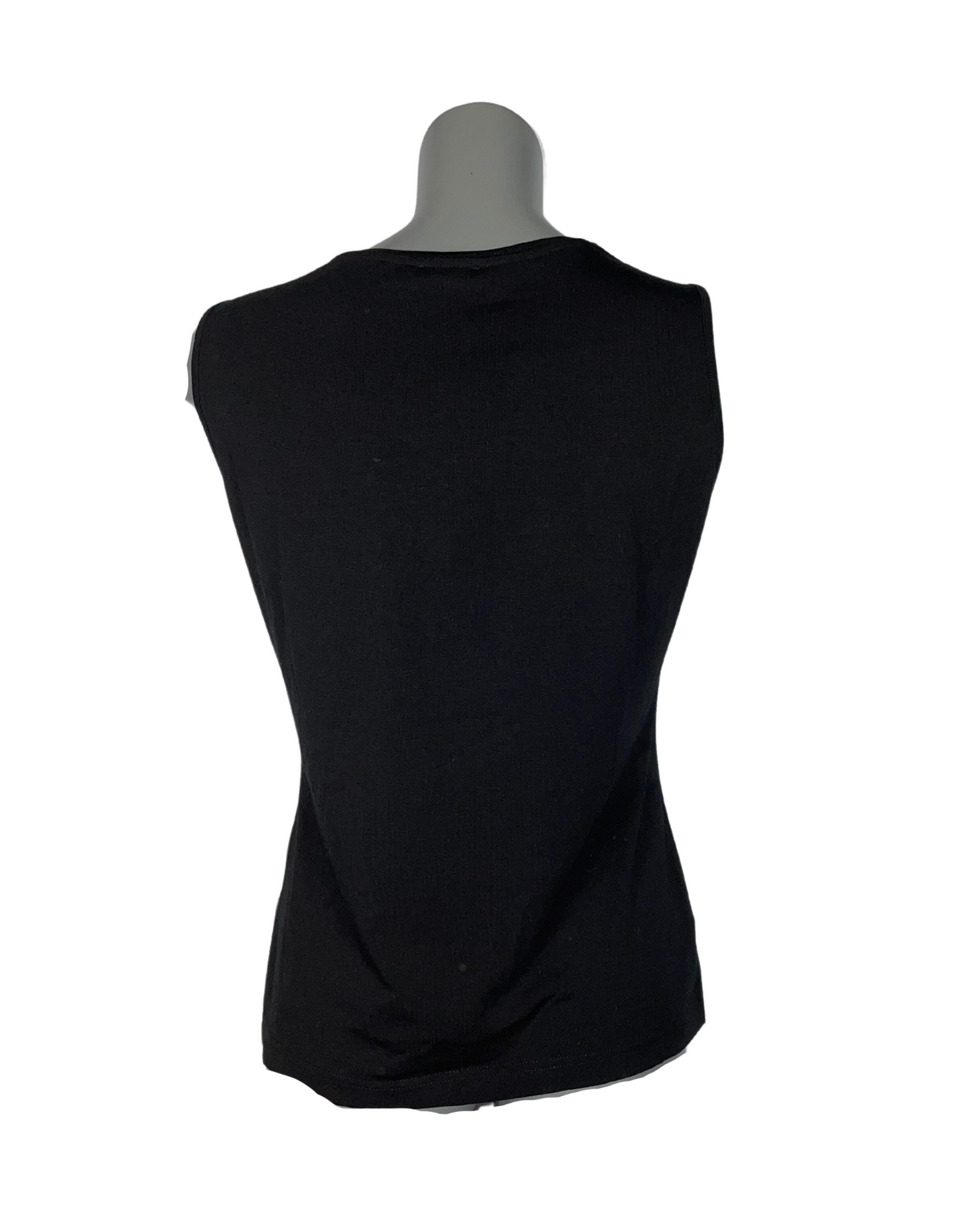 GERRY WEBER BLACK VEST TOP SIZE 12