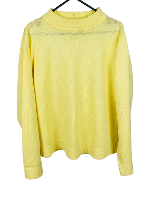 YELLOW KNIT JUMPER SMALL