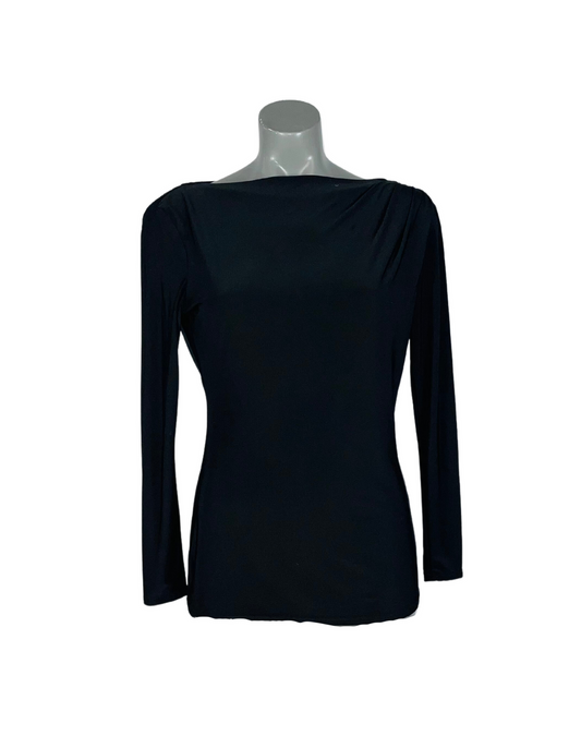 BLACK DIAMANTÉ BACK TOP SIZE 12