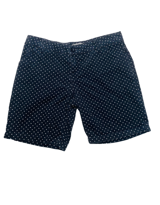 BILLABONG BLACK AND WHITE DENIM SHORTS XS