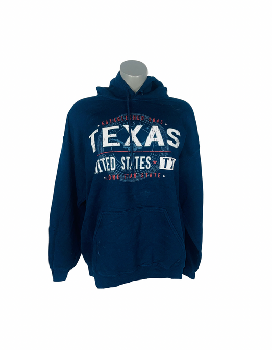 BLUE LOGO HOODIE
