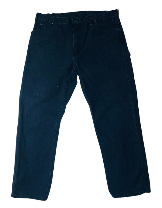 DICKIES DENIM TROUSERS BLACK (W38” L30”)
