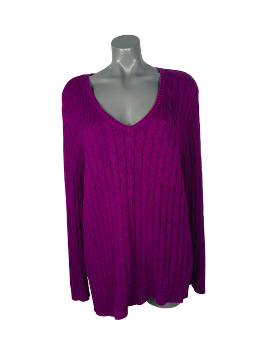 PURPLE CHAPS SWEATER XXL