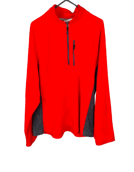 RED 3/4 ZIP STARTER FLEECE MEDIUM