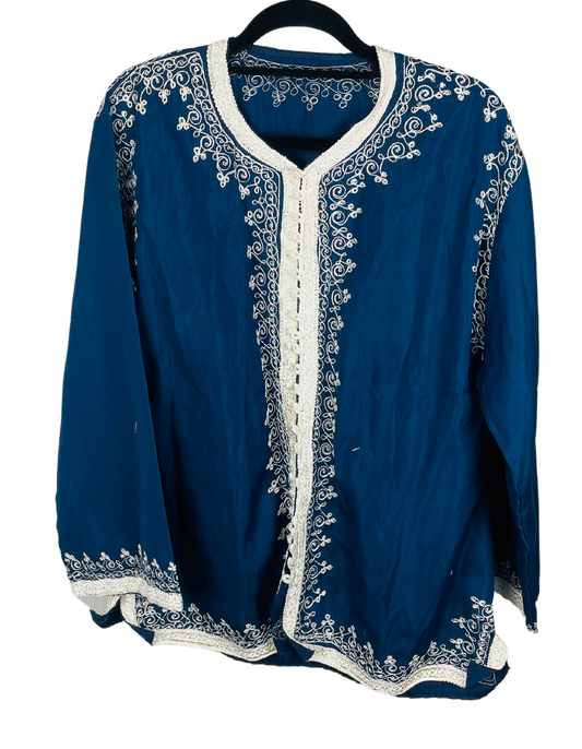 BLUE AND WHITE SHIRT LARGE