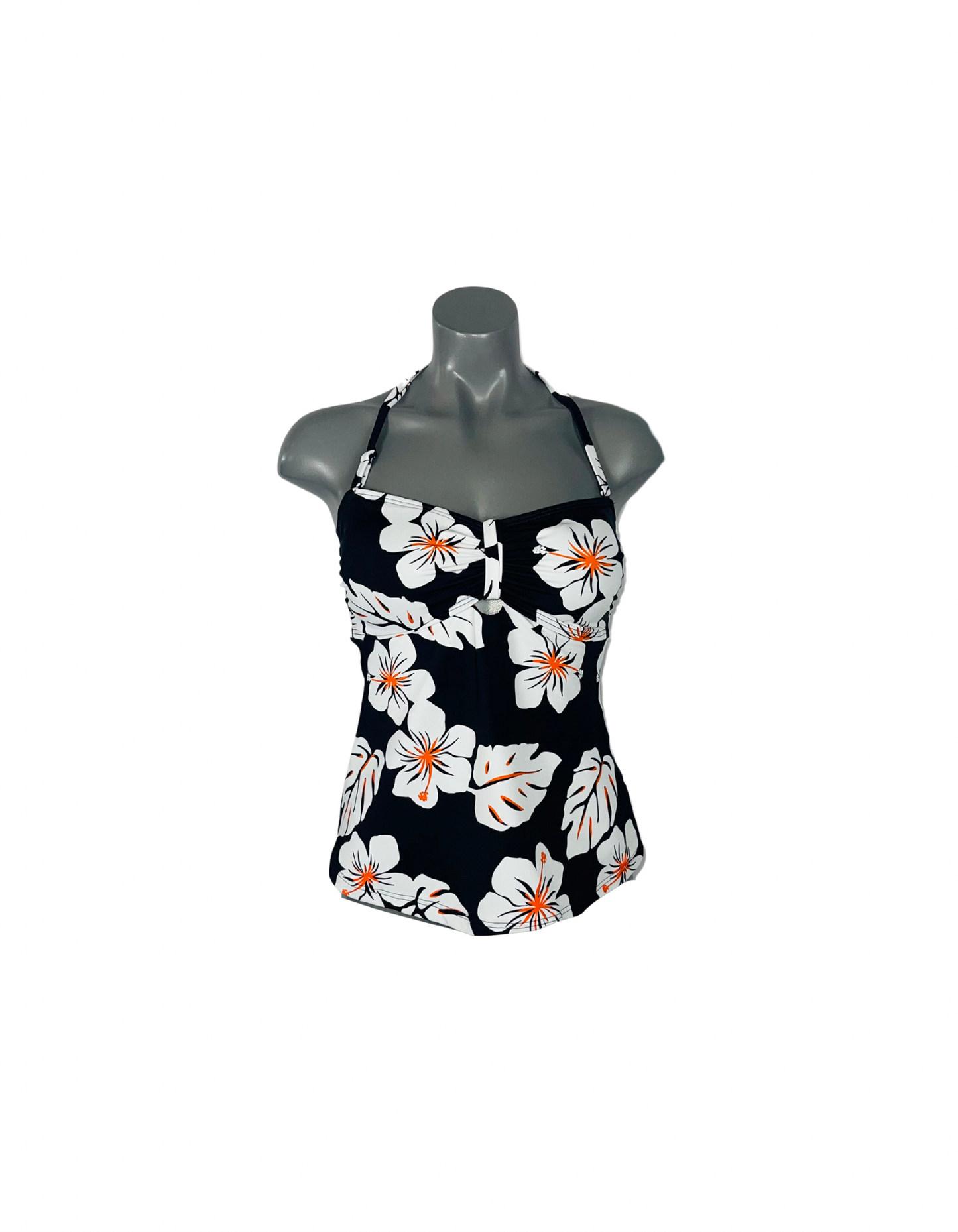 M&S FLOWER PATTERN TANKINI TOP SIZE 14
