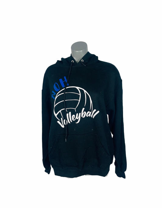 BLACK LOGO HOODIE SIZE L