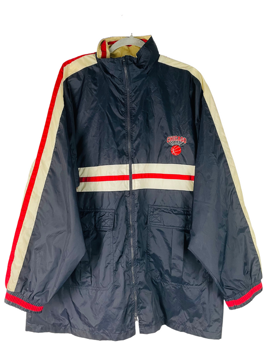 BLUE CHICAGO WINDBREAKER JACKET 2XL