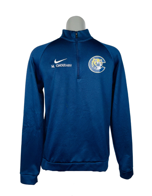 BLUE NIKE DRI-FIT SWEATSHIRT SMALL