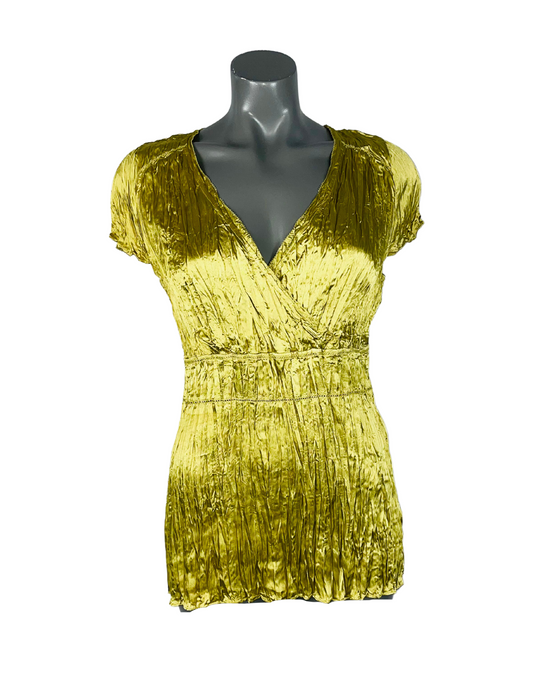 GOLDEN GREEN BLOUSE SIZE 16