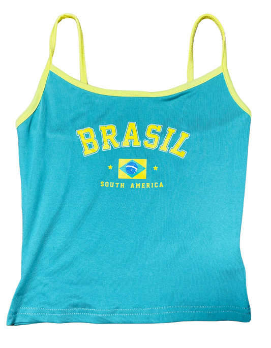 CROPPED BRASIL VEST TOP XS